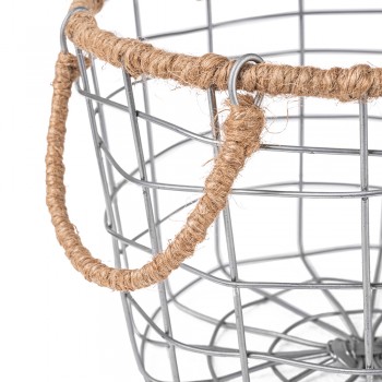 Kosz druciany metalowy z uchwytami - KDF 3 Domax Home - 3