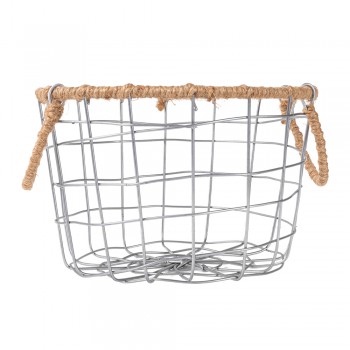 Kosz druciany metalowy z uchwytami - KDF 3 Domax Home - 4