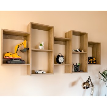 Regał wiszący modułowy na książki - FTS 3 Domax Home - 10