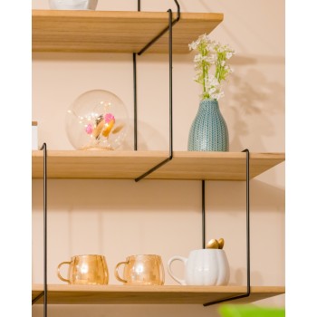 Półka ścienna wisząca LOFT drewniana - FCL 1 Domax Home - 5