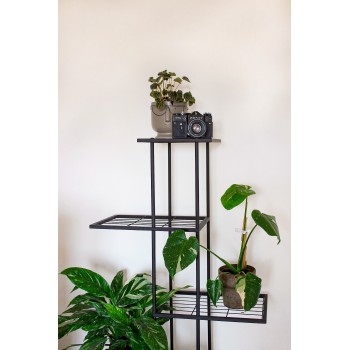 Stojak na kwiaty metalowy 76x25x150 - Calla I GRINDI IN THE GARDEN - 5