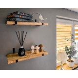 Półka ścienna wisząca LOFT drewniana - SFL 6 - 2 szt Domax Home - 2