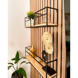 Półka ścienna wisząca LOFT drewniana - SFL 5 - 3 szt Domax Home - 3