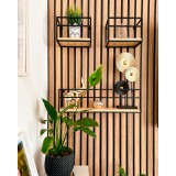 Półka ścienna wisząca LOFT drewniana - SFL 5 - 3 szt Domax Home - 4