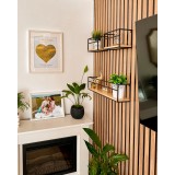 Półka ścienna wisząca LOFT drewniana - SFL 5 - 3 szt Domax Home - 5