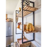 Półka ścienna wisząca LOFT drewniana - SFL 1 Domax Home - 7