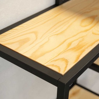 Półka ścienna wisząca LOFT drewniana - SFL 8 Domax Home - 4