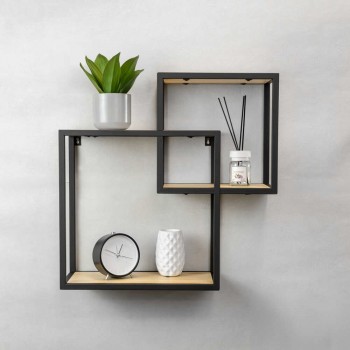 Półka ścienna wisząca LOFT drewniana - SFL 8 Domax Home - 2