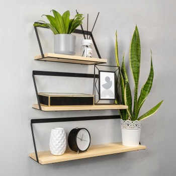 Półka ścienna wisząca LOFT drewniana - SFL 9 Domax Home - 2