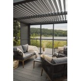 Przesuwna ścianka żaluzjowa panel do pergoli Kea - szara GRINDI - 8