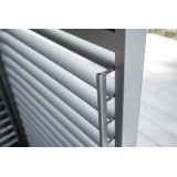 Ścianka żaluzjowa panel do pergoli Kea - szara GRINDI IN THE GARDEN - 4