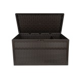 Skrzynia ogrodowa z siedziskiem - Rissa II (brązowa, 870L, HDPE) Grindi - 5