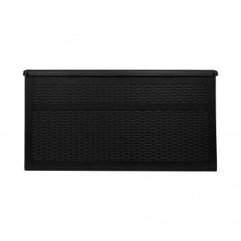 Skrzynia ogrodowa z siedziskiem - Rissa II (czarna, 870L, HDPE) GRINDI IN THE GARDEN - 6