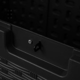 Skrzynia ogrodowa z siedziskiem - Rissa II (czarna, 870L, HDPE) GRINDI IN THE GARDEN - 9