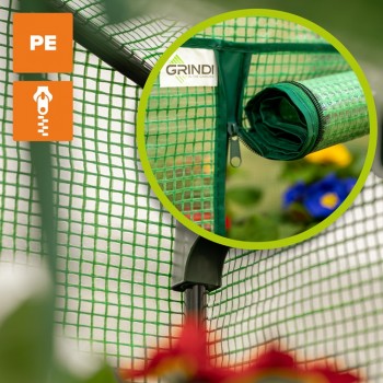 Szklarnia ogrodowa 3-półkowa - 70x50x158 - Crocus II zielona GRINDI IN THE GARDEN - 10