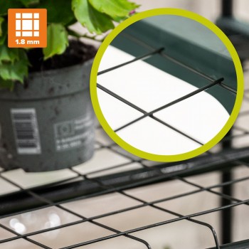 Szklarnia ogrodowa przezroczysta 3-półkowa - 70x50x125 - Crocus I GRINDI IN THE GARDEN - 5