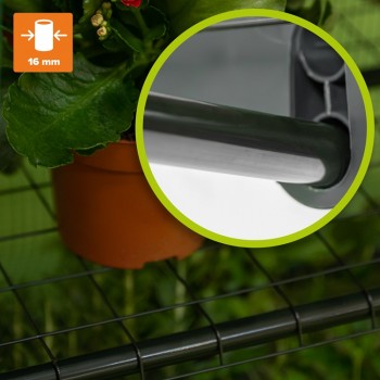 Szklarnia ogrodowa zielona 4-półkowa - 70x50x158 - Crocus II GRINDI IN THE GARDEN - 4