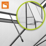 Szklarnia ogrodowa z poliwęglanu - Lilium I - 190x244cm - antracyt GRINDI - 8