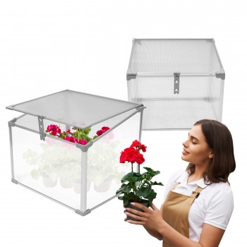 Mini Szklarnia ogrodowa z poliwęglanu, inspekt - 60x51x51 MAGNOLIA I GRINDI IN THE GARDEN - 1