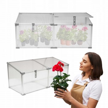 Mini Szklarnia ogrodowa z poliwęglanu, inspekt - 120x51x51 MAGNOLIA II GRINDI IN THE GARDEN - 1