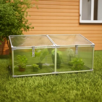 Mini Szklarnia ogrodowa z poliwęglanu, inspekt - 120x51x51 MAGNOLIA II GRINDI IN THE GARDEN - 4