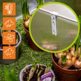 Mini Szklarnia ogrodowa z poliwęglanu, inspekt - 120x51x51 MAGNOLIA II GRINDI IN THE GARDEN - 7