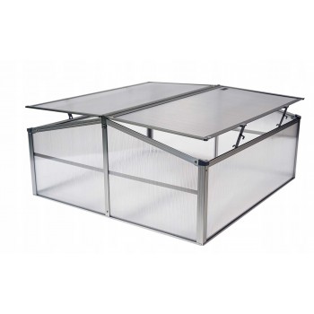 Szklarnia ogrodowa z poliwęglanu, dwustronna - 100x100x48 - Magnolia IV GRINDI - 2