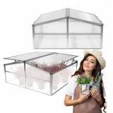 Szklarnia ogrodowa z poliwęglanu, dwustronna - 100x100x48 - Magnolia IV GRINDI - 1