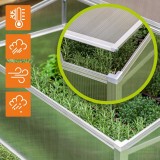 Szklarnia ogrodowa z poliwęglanu, dwustronna - 100x100x48 - Magnolia IV GRINDI - 7