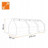 Mini szklarnia tunel foliowy - zielona - Clivia I - 270x90 GRINDI IN THE GARDEN - 2