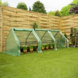 Mini szklarnia tunel foliowy - zielona - Clivia I - 270x90 GRINDI IN THE GARDEN - 4