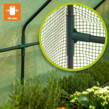 Mini szklarnia tunel foliowy - zielona - Clivia I - 270x90 GRINDI IN THE GARDEN - 6