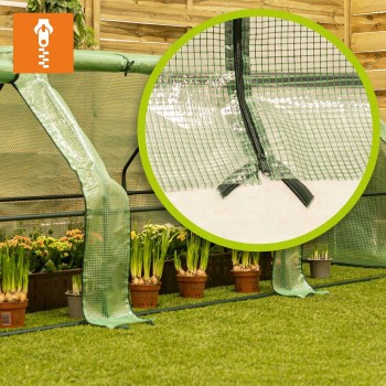 Mini szklarnia tunel foliowy - zielona - Clivia I - 270x90 GRINDI IN THE GARDEN - 8