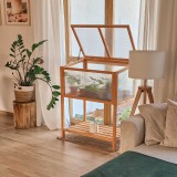 Mini Szklarnia inspekt zielnik - Abelia - 90x50x93 drewniana GRINDI IN THE GARDEN - 4