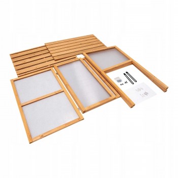 Mini Szklarnia inspekt zielnik - Abelia - 90x50x93 drewniana GRINDI IN THE GARDEN - 10