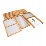 Mini Szklarnia inspekt zielnik - Abelia - 90x50x93 drewniana GRINDI IN THE GARDEN - 10