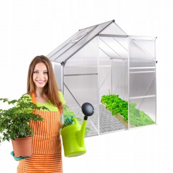 Szklarnia ogrodowa z poliwęglanu - Viola I - 190x190x195 GRINDI IN THE GARDEN - 1