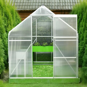 Szklarnia ogrodowa z poliwęglanu - Viola I - 190x190x195 GRINDI IN THE GARDEN - 5