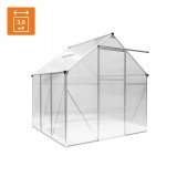 Szklarnia ogrodowa z poliwęglanu - Viola I - 190x190x195 GRINDI IN THE GARDEN - 6