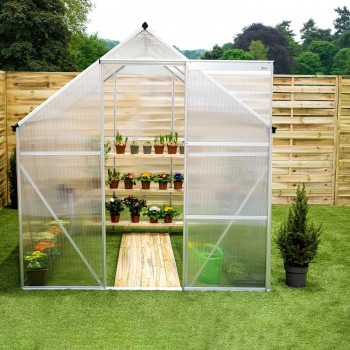 Szklarnia ogrodowa z poliwęglanu - Viola I - 190x190x195 GRINDI IN THE GARDEN - 10