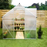 Szklarnia ogrodowa z poliwęglanu - Viola I - 190x190x195 GRINDI IN THE GARDEN - 10