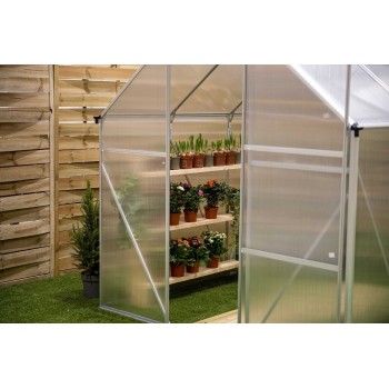 Szklarnia ogrodowa z poliwęglanu - Viola I - 190x190x195 GRINDI IN THE GARDEN - 11