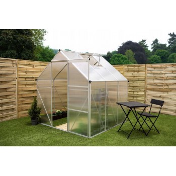 Szklarnia ogrodowa z poliwęglanu - Viola I - 190x190x195 GRINDI IN THE GARDEN - 12