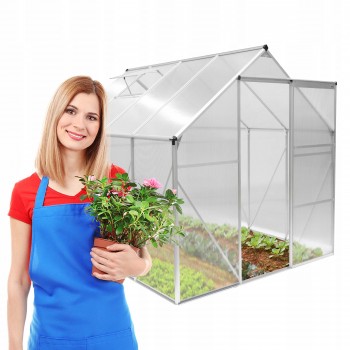 Szklarnia ogrodowa z poliwęglanu - Viola II - 250x190x195 GRINDI IN THE GARDEN - 1