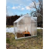 Szklarnia ogrodowa z poliwęglanu - Viola II - 250x190x195 GRINDI IN THE GARDEN - 3