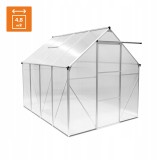 Szklarnia ogrodowa z poliwęglanu - Viola II - 250x190x195 GRINDI IN THE GARDEN - 6