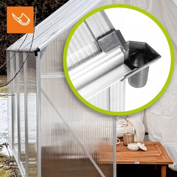 Szklarnia ogrodowa z poliwęglanu - Viola II - 250x190x195 GRINDI IN THE GARDEN - 8