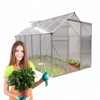 Szklarnia ogrodowa z poliwęglanu - Viola III - 310x190x195 GRINDI IN THE GARDEN - 3