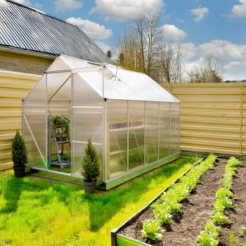 Szklarnia ogrodowa z poliwęglanu - Viola III - 310x190x195 GRINDI IN THE GARDEN - 2