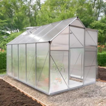 Szklarnia ogrodowa z poliwęglanu - Viola III - 310x190x195 GRINDI IN THE GARDEN - 6